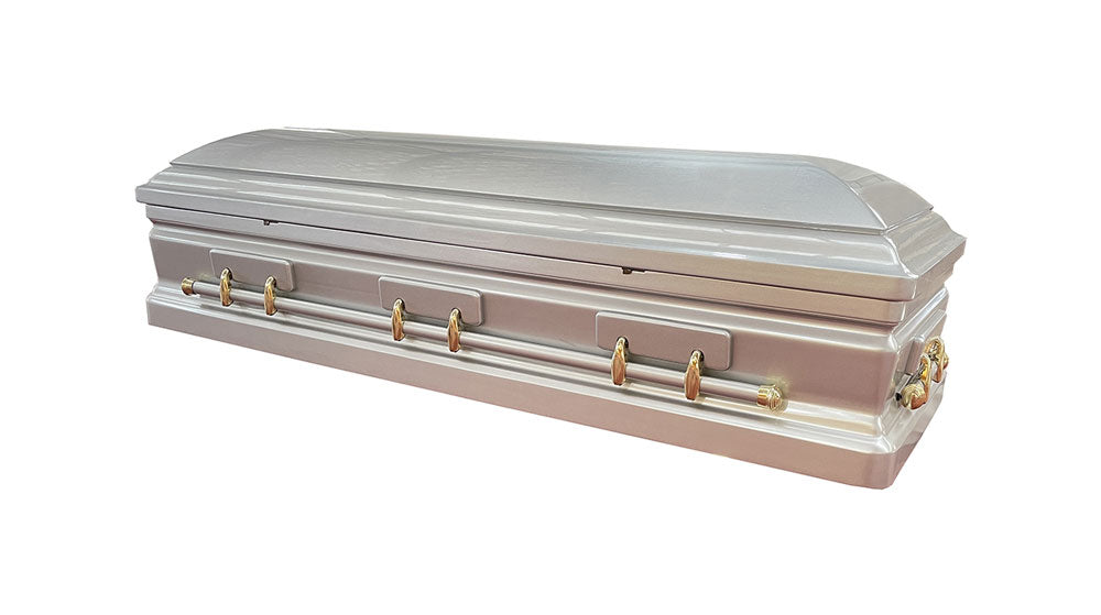 Royal Opulence Mahogany Casket - Silver
