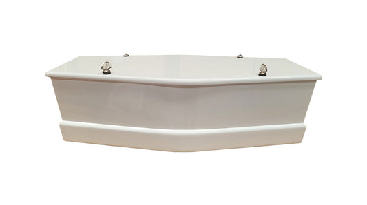 Baby Angel Casket - Pearl White