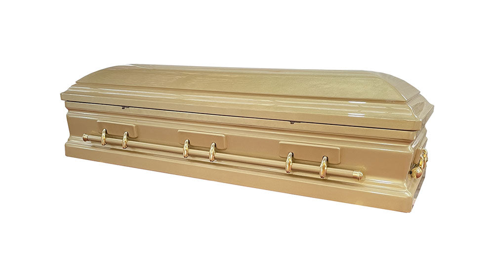 Royal Opulence Mahogany Casket - Light Gold