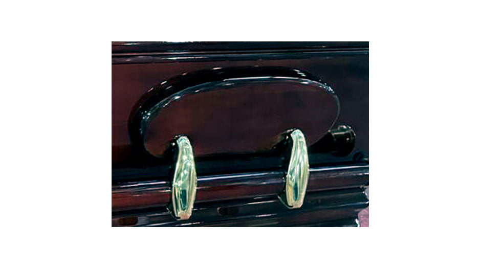 Grecian Urn Casket (MDF - Half Lid) - Dark Cherry