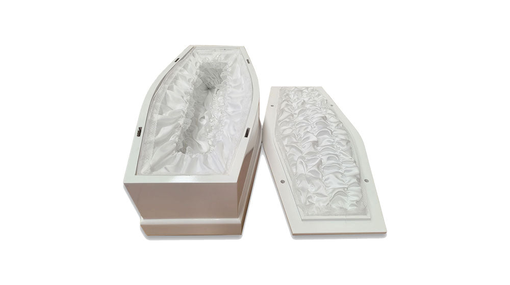 Baby Angel Casket - Pearl White