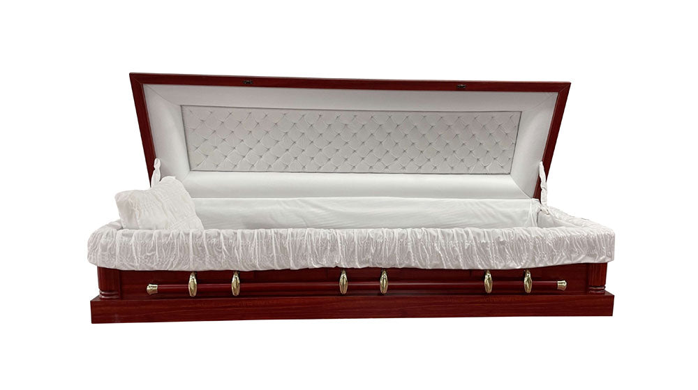 Engineered Solid Timber Casket (Full Lid) - Cherry