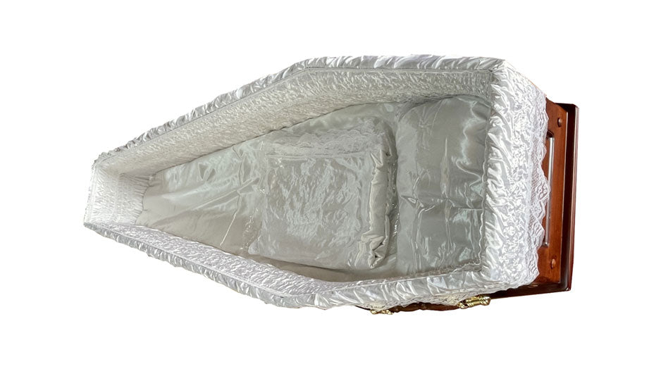 Premium Denman Solid Wood Coffin – Mat Brown
