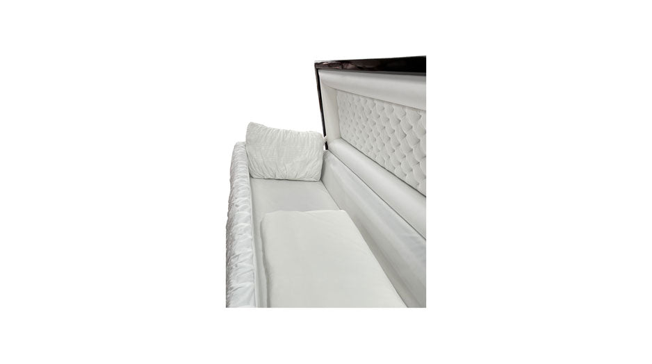 Premium Solid Mahogany Casket - Dark Cherry