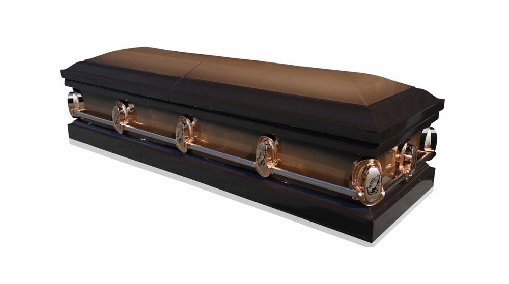 Mark Brown Metal Casket - Brown