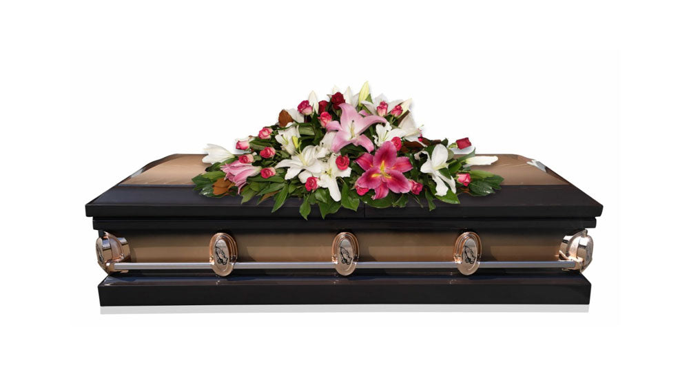 Mark Brown Metal Casket - Brown