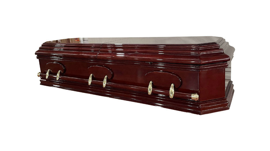 Grecian Urn Casket (MDF - Half Lid) - Rosewood