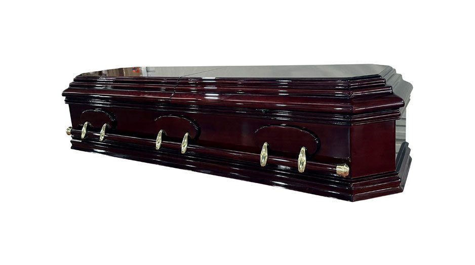 Grecian Urn Casket (MDF - Half Lid) - Dark Cherry