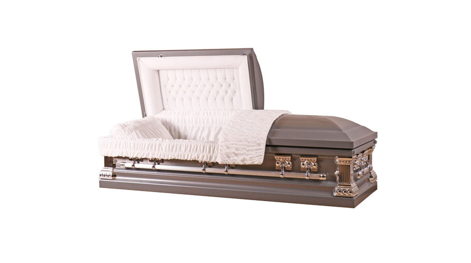 Coppertone Stainless Steel Casket - Gun Metal