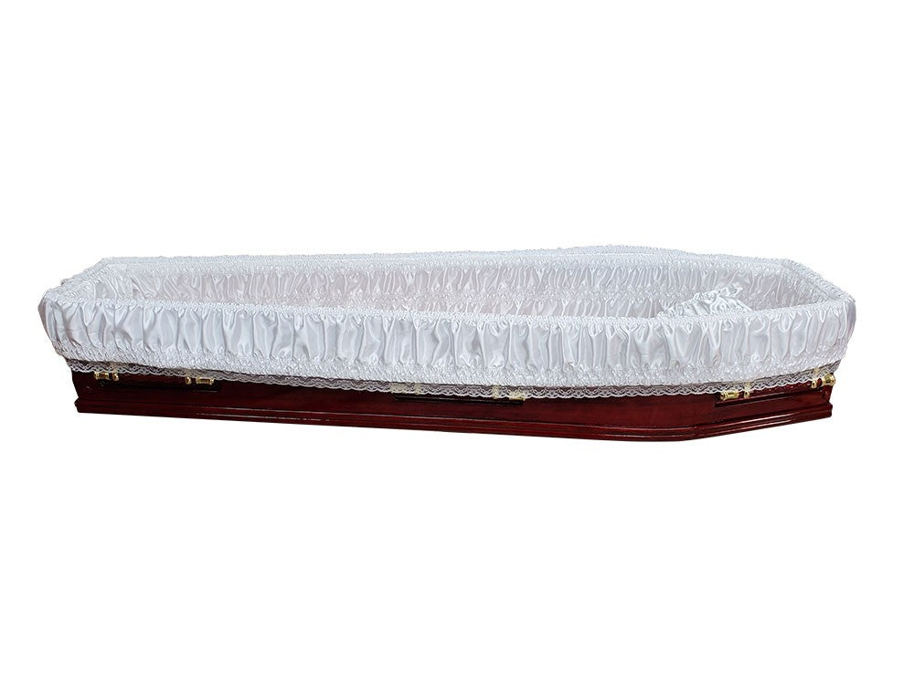 Premium Denman Solid Wood Coffin – Rosewood