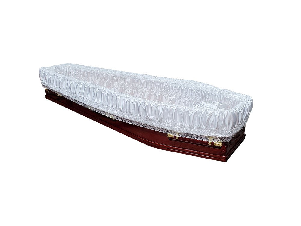 Premium Denman Solid Wood Coffin – Rosewood