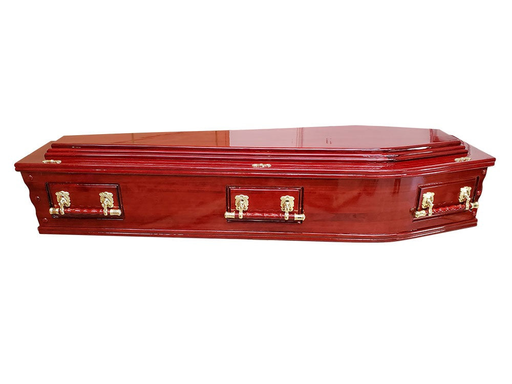 Premium Denman Solid Wood Coffin – Rosewood