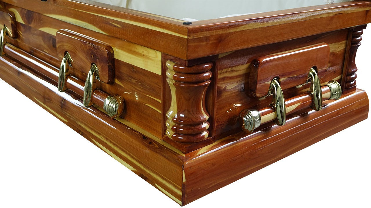 California Red Cedar Solid Wood Casket