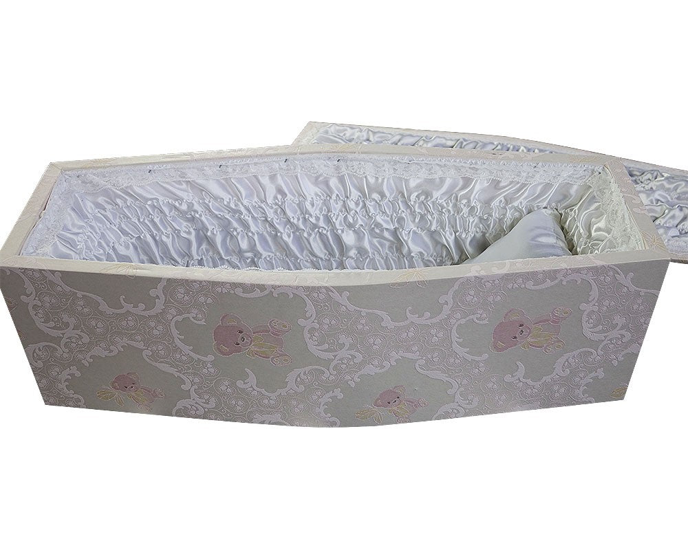 Baby Bear Child Casket - Pink