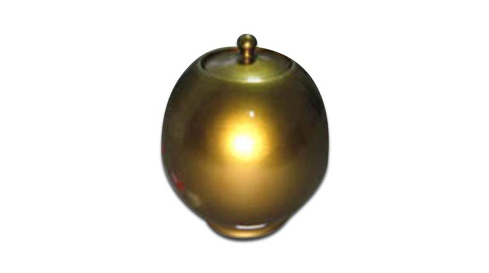Golden Vessel Ceramic Urn