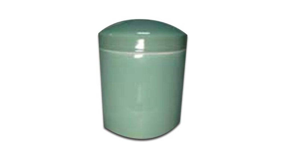 Infinite Green Ceramic Urn