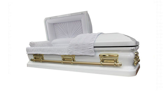 Royal White Casket