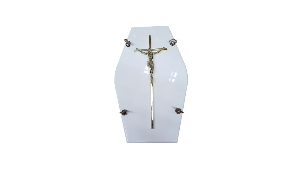 Crucifixion Cross Decore, Narrow - Silver