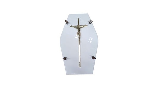 Crucifixion Cross Decore, Narrow - Silver
