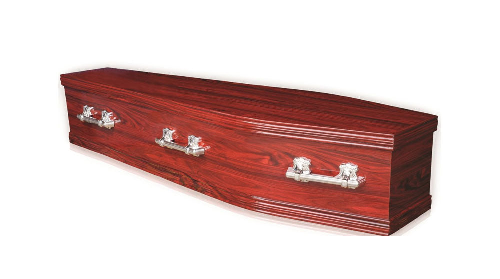 Serenity Flat Lid Coffin - Rosewood