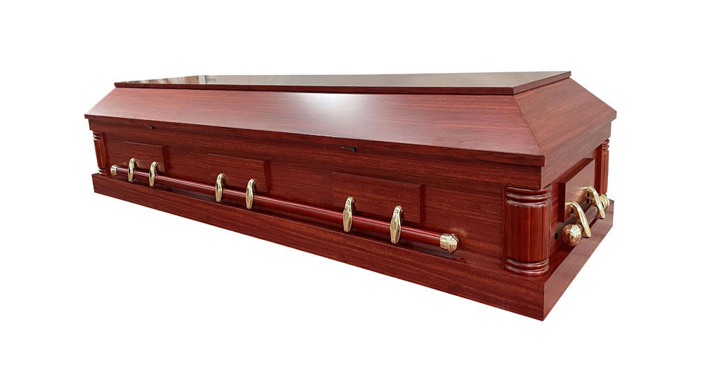 Engineered Solid Timber Casket - Cherry