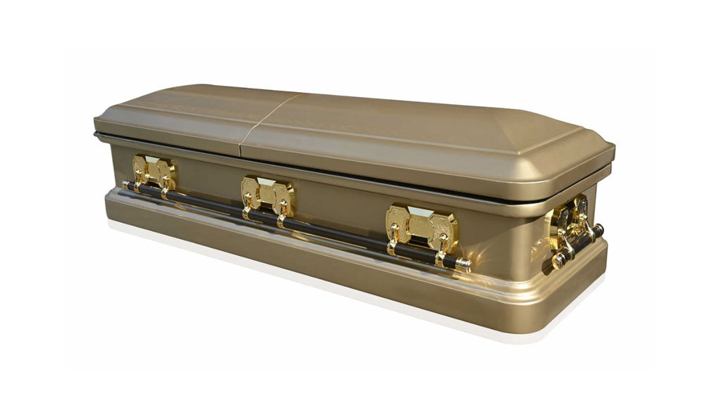 Mark Everest Metal Casket - Light Gold