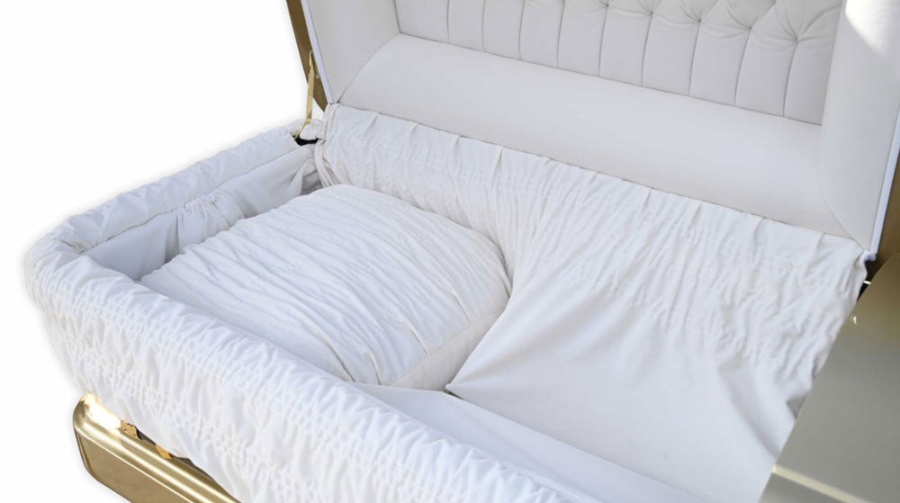 Mark Everest Metal Casket - Light Gold