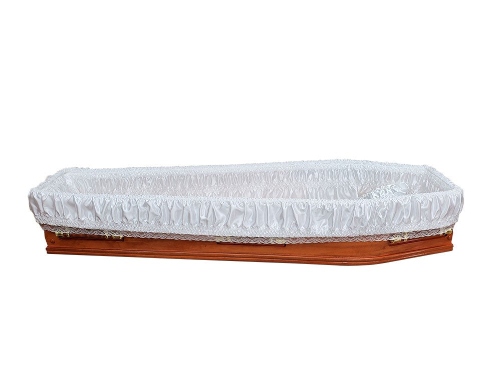 Denman Premium Solid Wood Coffin -  Brown