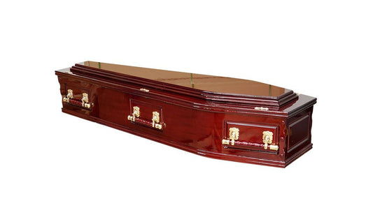 Denman Premium Solid Wood Coffin - Rosewood